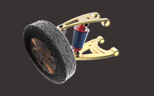 CATIA设计的双横臂悬架缩略图