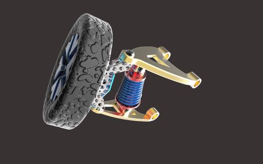 CATIA设计的双横臂悬架缩略图