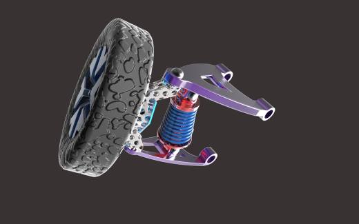 CATIA设计的双横臂悬架缩略图