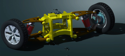 CATIA设计的双横臂悬架缩略图
