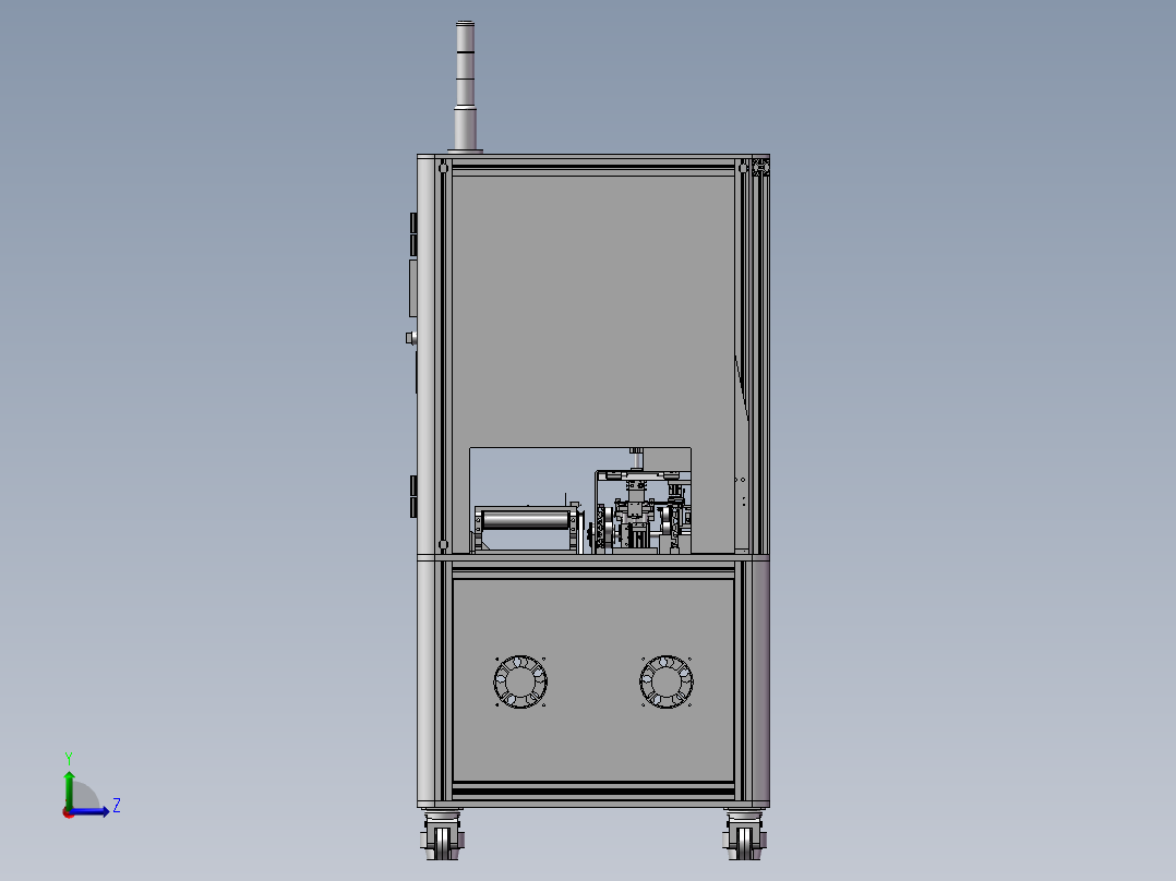 自动压合机左视图