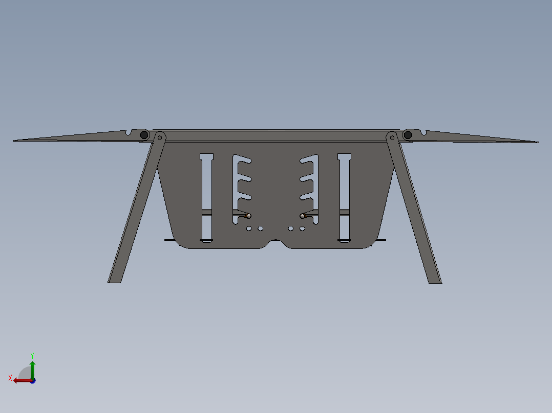 可折叠烤架 2024后视图