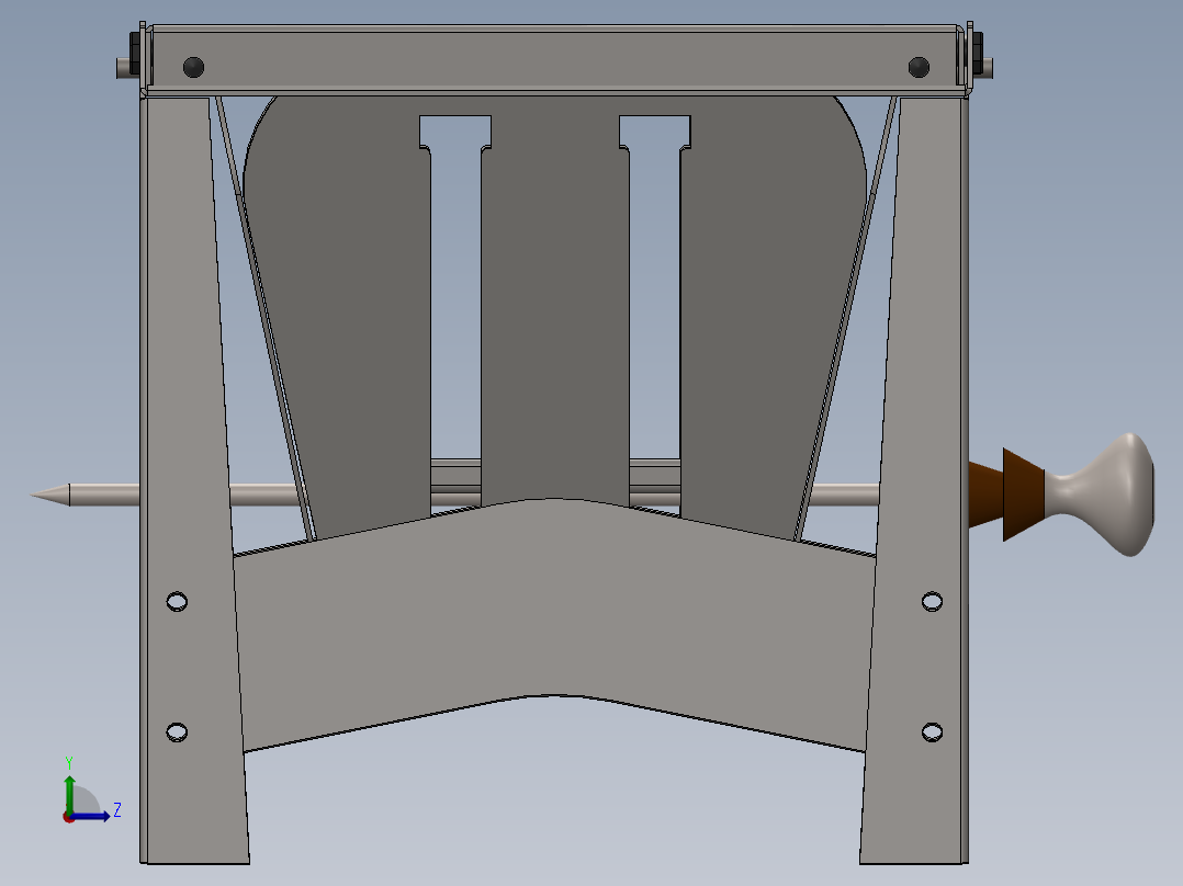 可折叠烤架 2024左视图