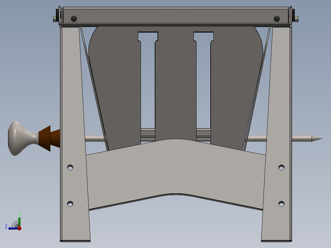 可折叠烤架 2024右视图