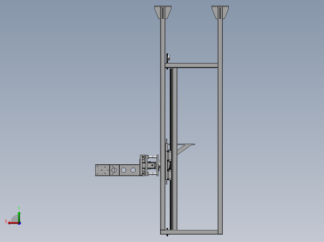 夹抱翻转移载机后视图