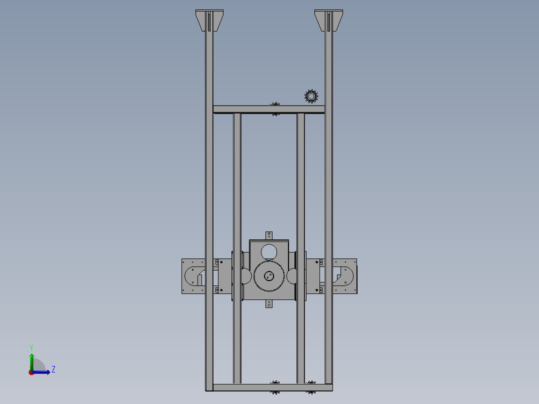 夹抱翻转移载机左视图