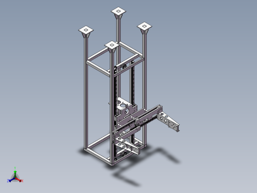 夹抱翻转移载机正等轴测缩略图
