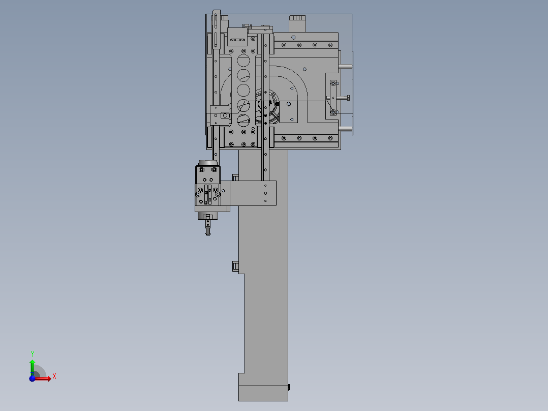 A29 平板凸轮取料机械手前视图