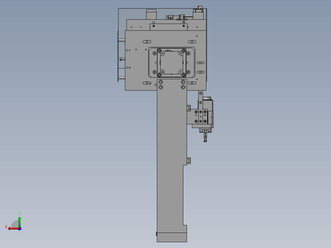 A29 平板凸轮取料机械手后视图