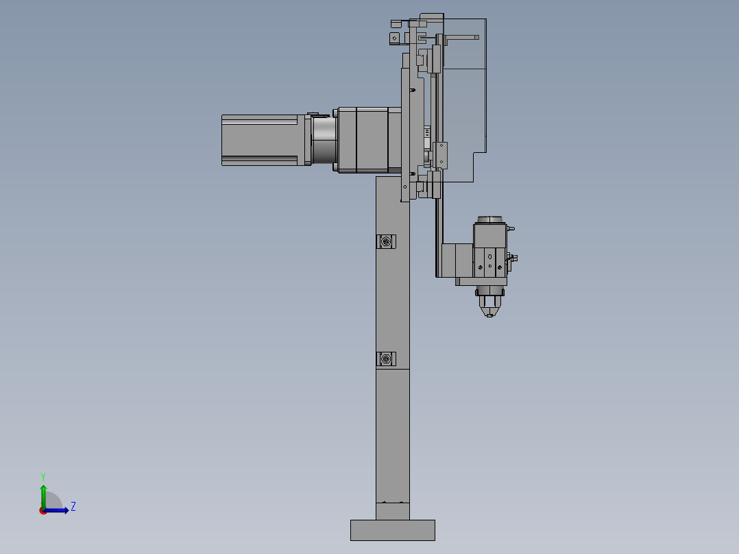 A29 平板凸轮取料机械手左视图