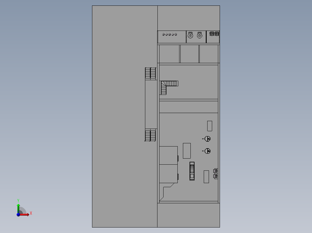 冰激凌生产工厂车间布局图前视图