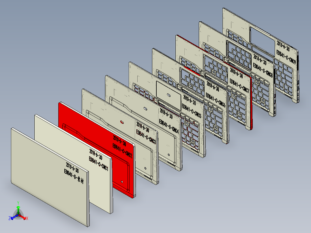 EDB41-C-工序图-2018-6-30正等轴测图