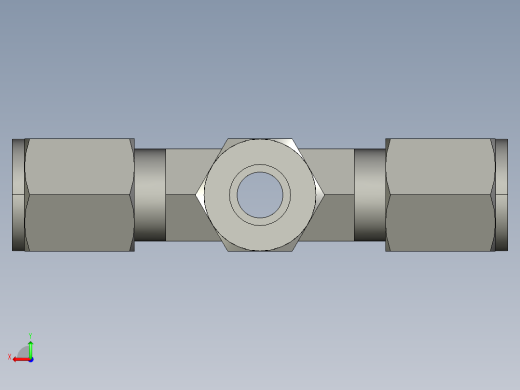 卡套式工业通用硬管接头6_kbu-s后视缩略图