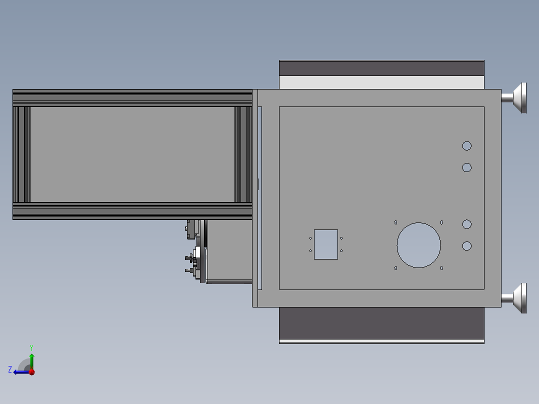hone USB 外壳自动打孔机右视图