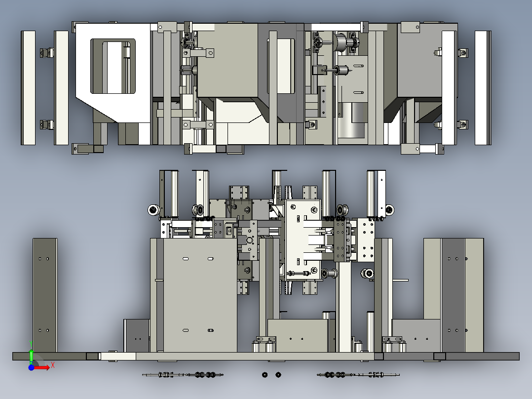 线圈生产打蜡机前视图