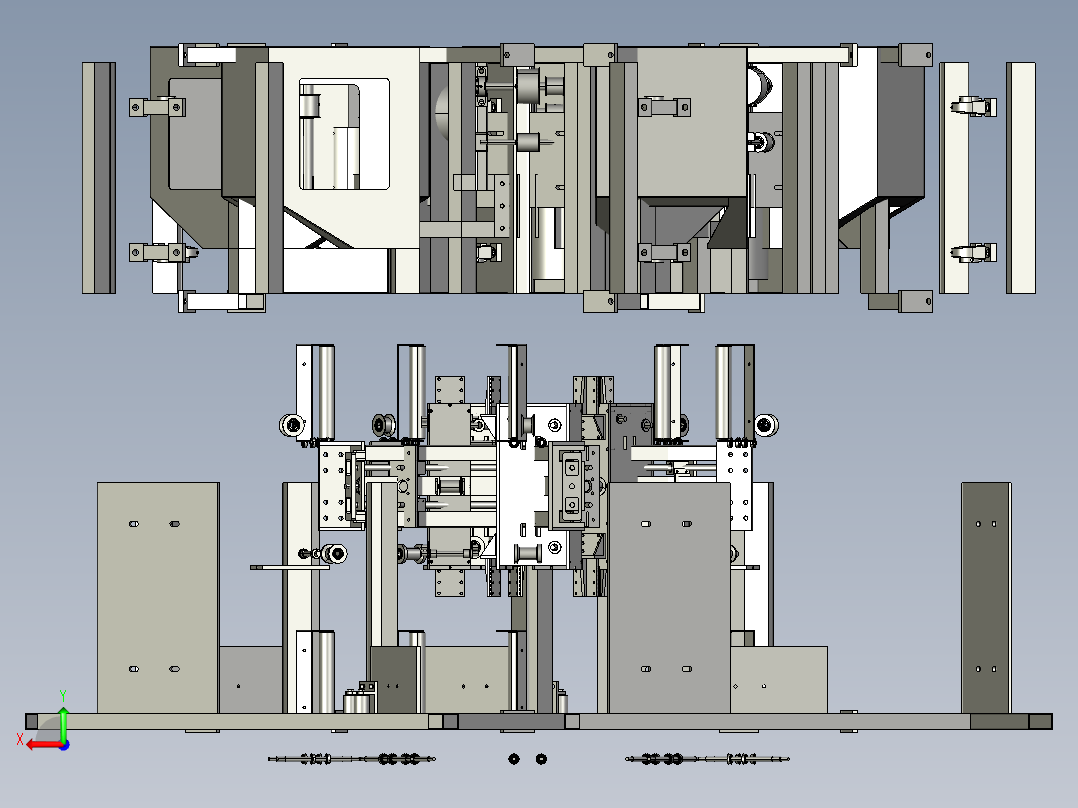 线圈生产打蜡机后视图