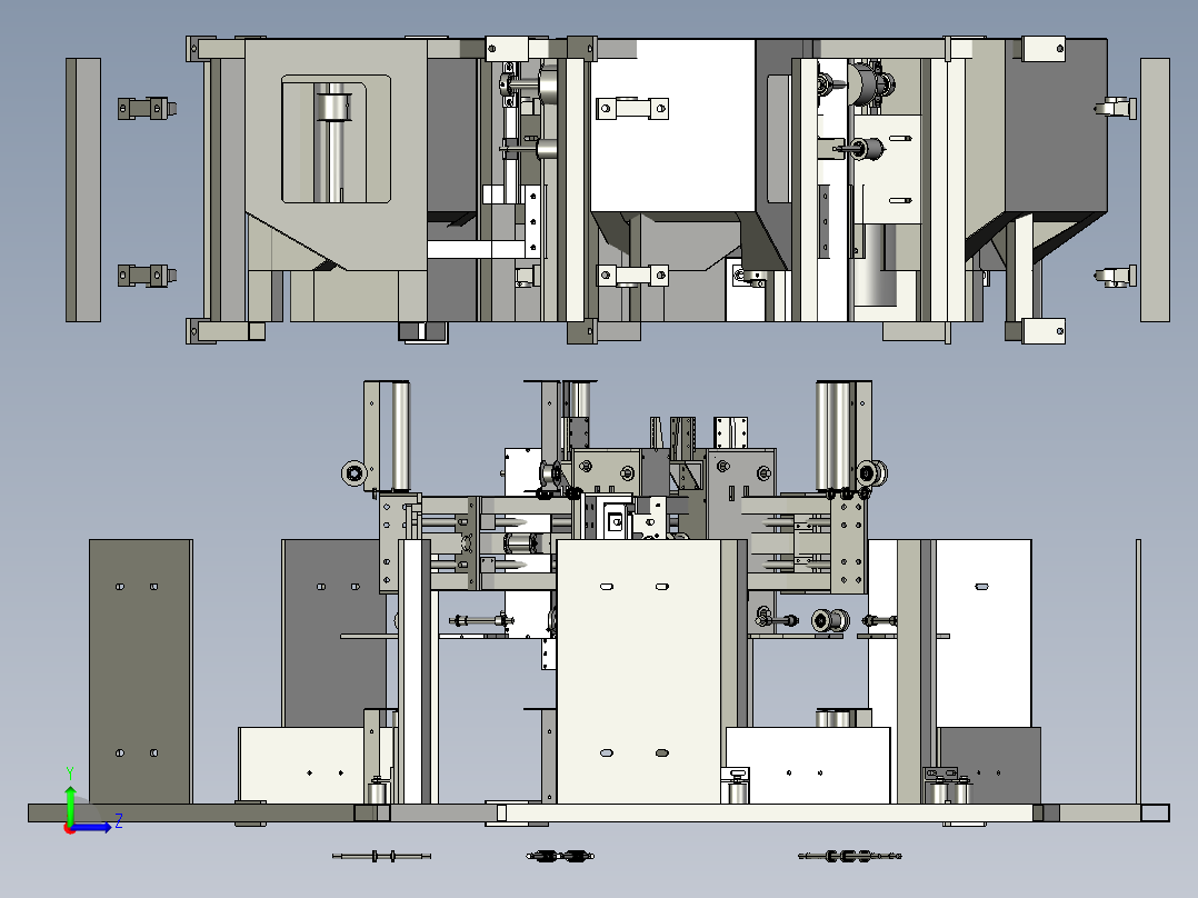 线圈生产打蜡机左视图