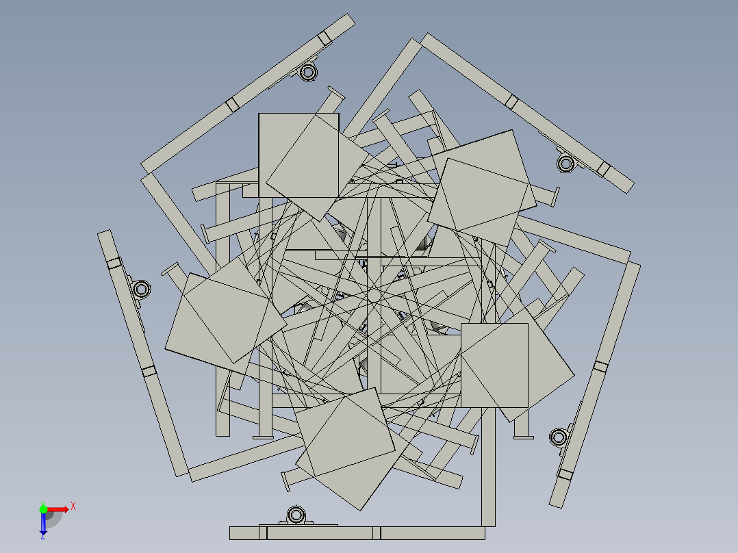 线圈生产打蜡机俯视图
