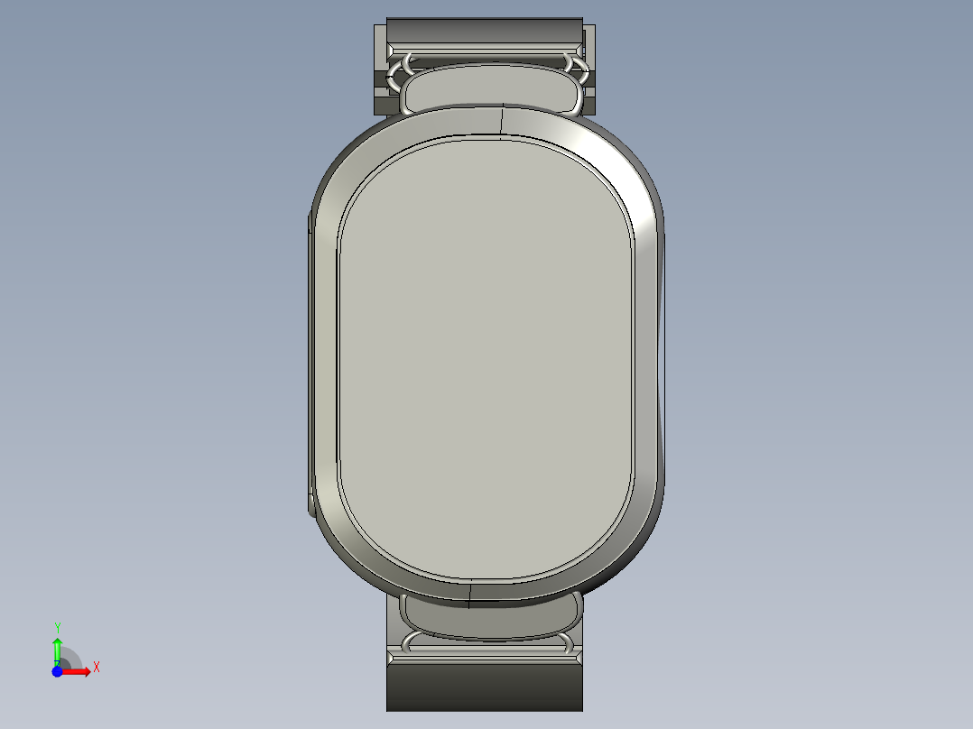 时尚手表仅外形前视图