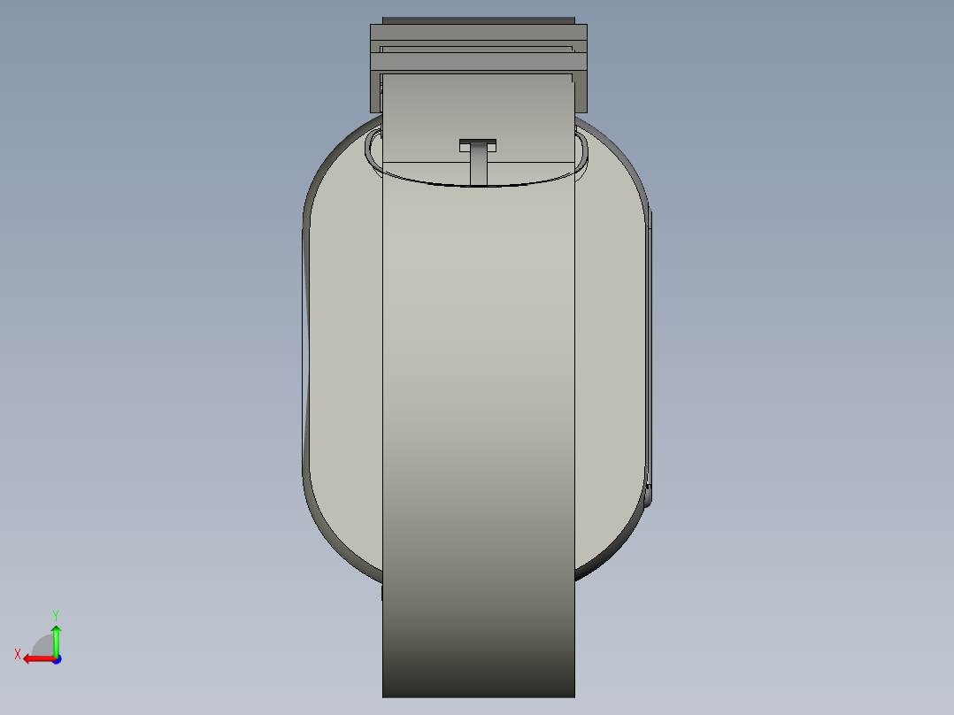 时尚手表仅外形后视图