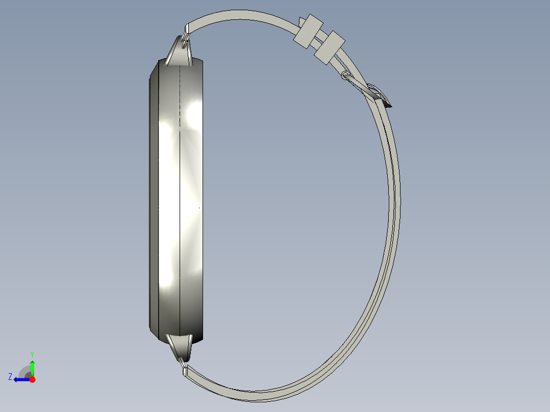 时尚手表仅外形右视图