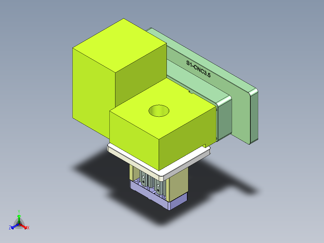 S1-CNC3.5笔记本CNC工装夹具三维模型-0313主视图