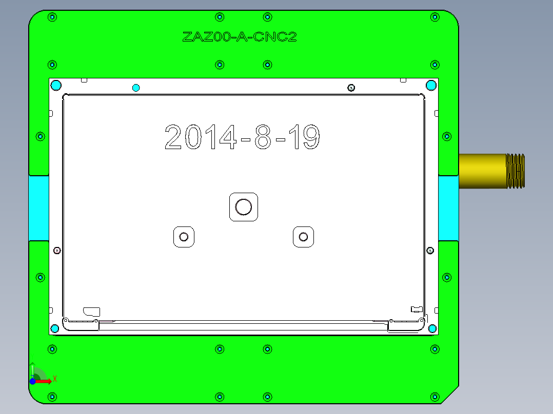 az00-a-笔记本CNC工装夹具三维模型cnc2-0901前视图