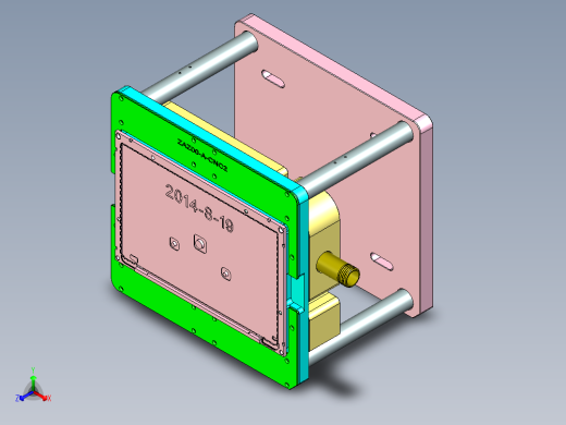 az00-a-笔记本CNC工装夹具三维模型cnc2-0901正等轴测缩略图