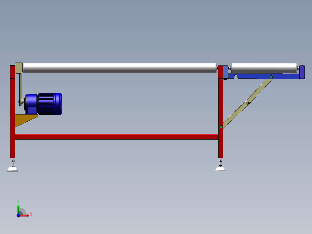 木板传送带sw18可编辑前视图
