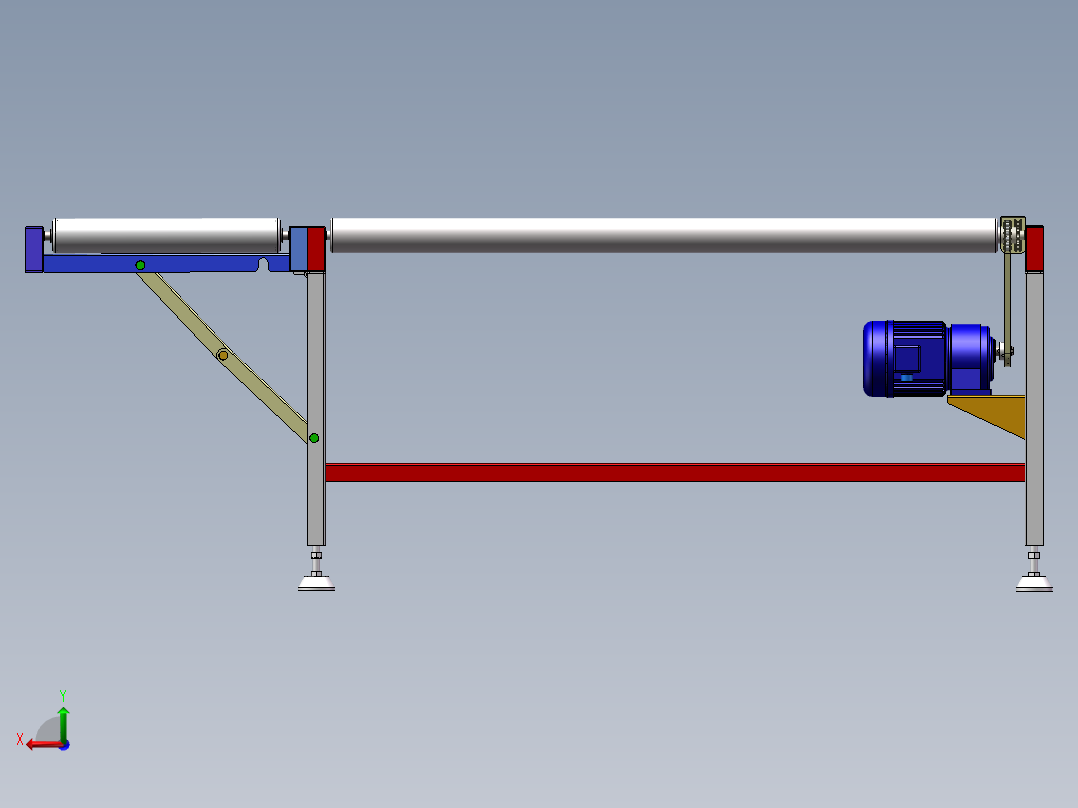 木板传送带sw18可编辑后视图