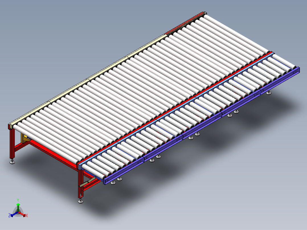 木板传送带sw18可编辑正等轴测图