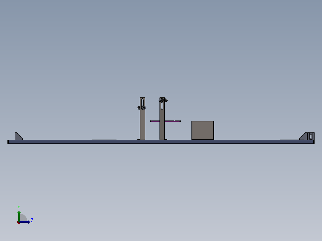 气缸测试分选机sw18可编辑左视图