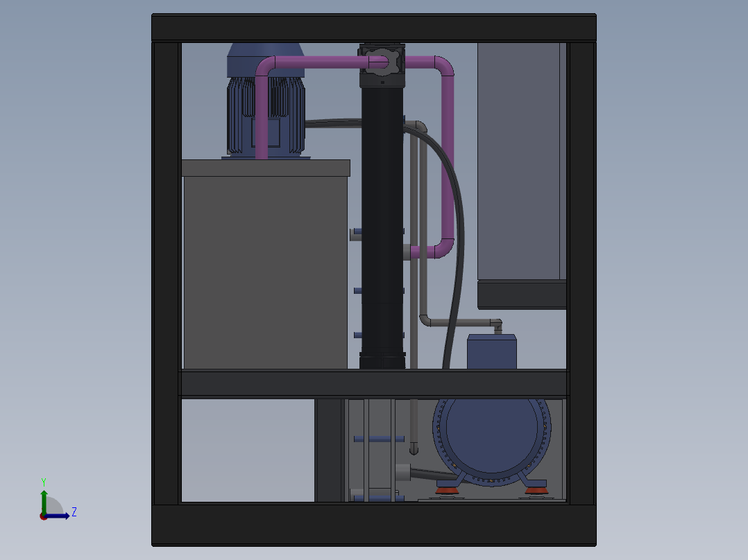移动式液压配电泵sw17左视图