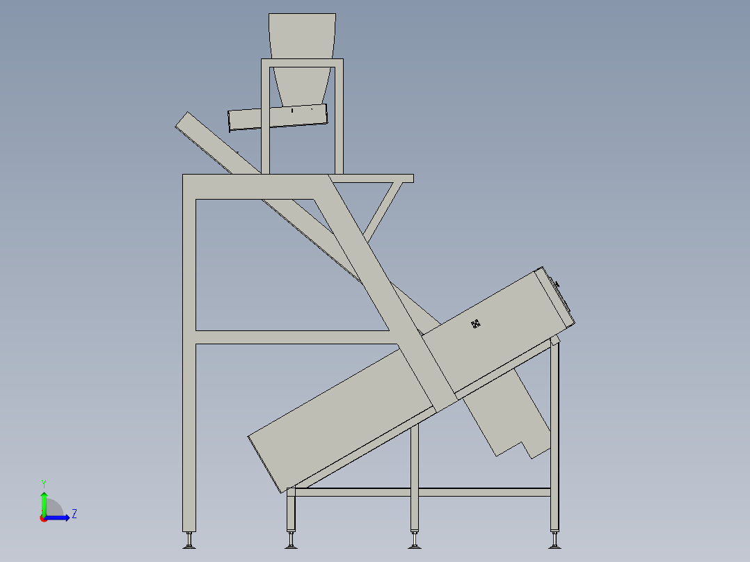 大米检测设备step左视图