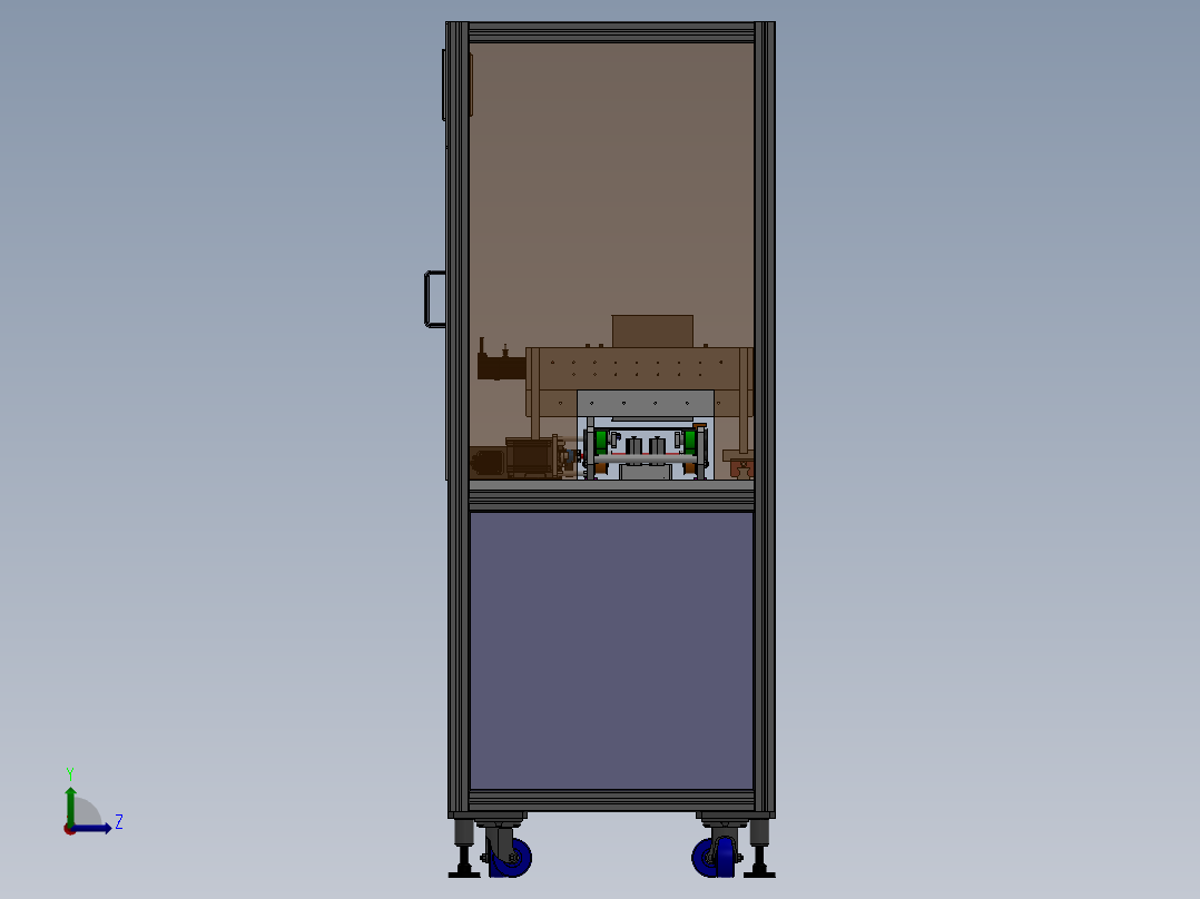 电路板二维码印刷机 sw16左视图