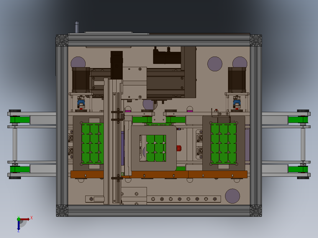 电路板二维码印刷机 sw16俯视图