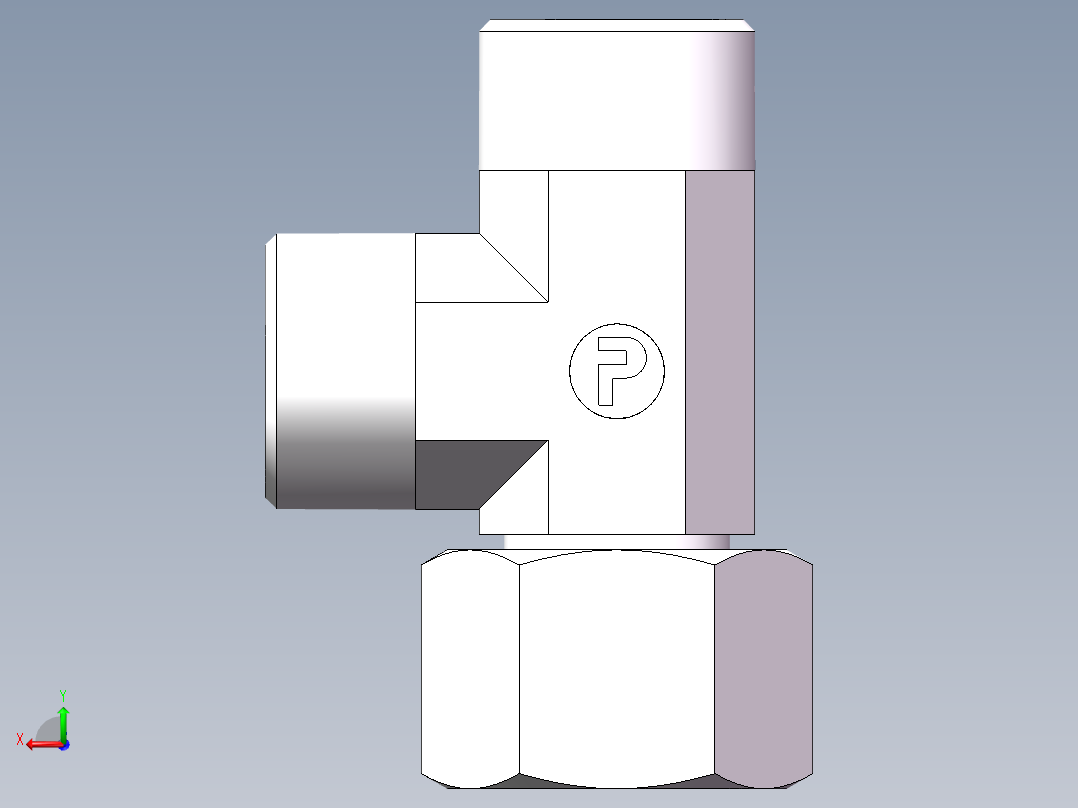 CC+CD 三通组合接头、CC-22后视图