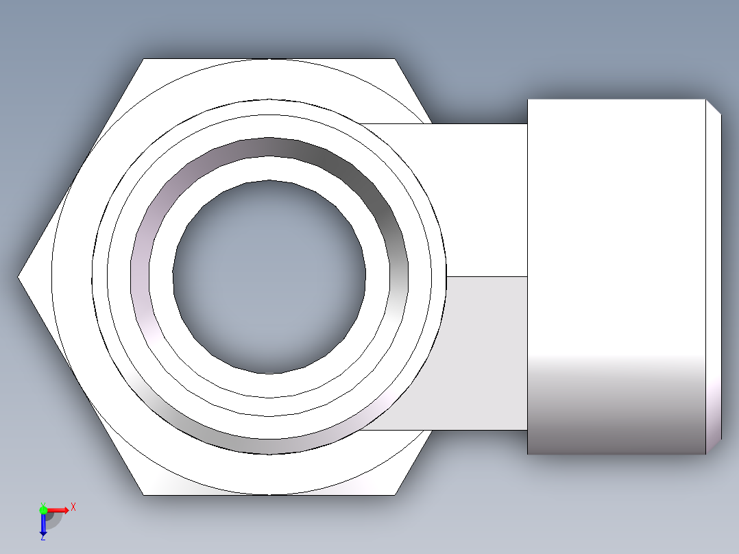 CC+CD 三通组合接头、CC-22俯视图