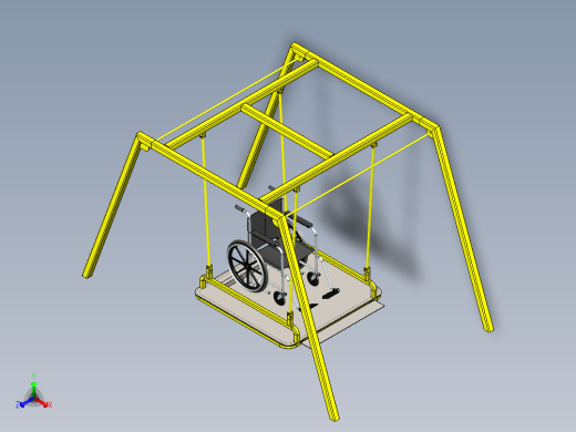 B3003354-轮椅秋千
