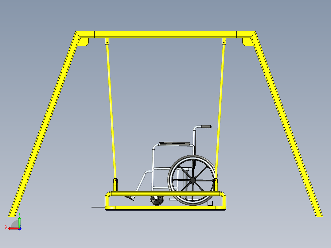 B3003354-轮椅秋千后视图