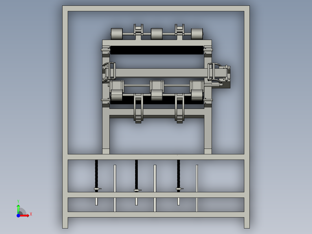 B3003495-羊驼纤维立式纺车前视图