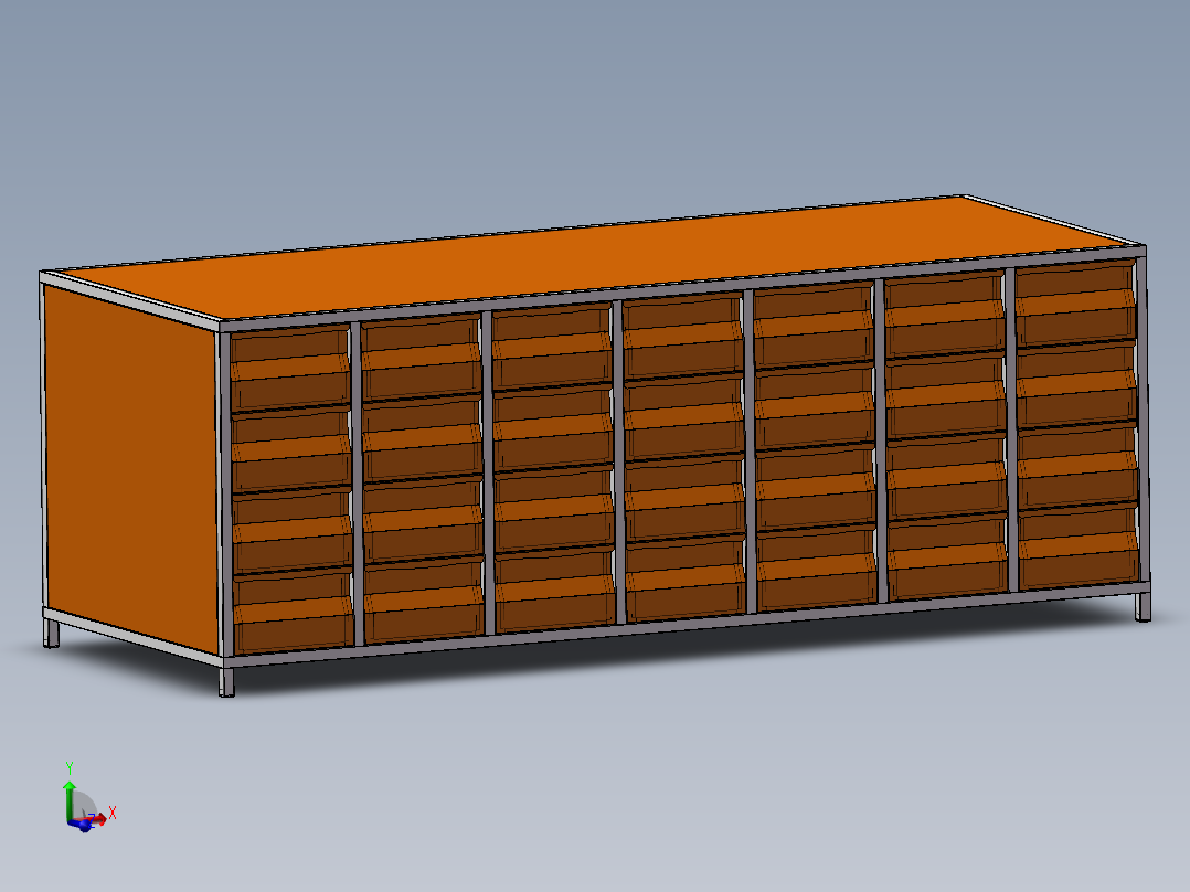 货架、多列货架柜