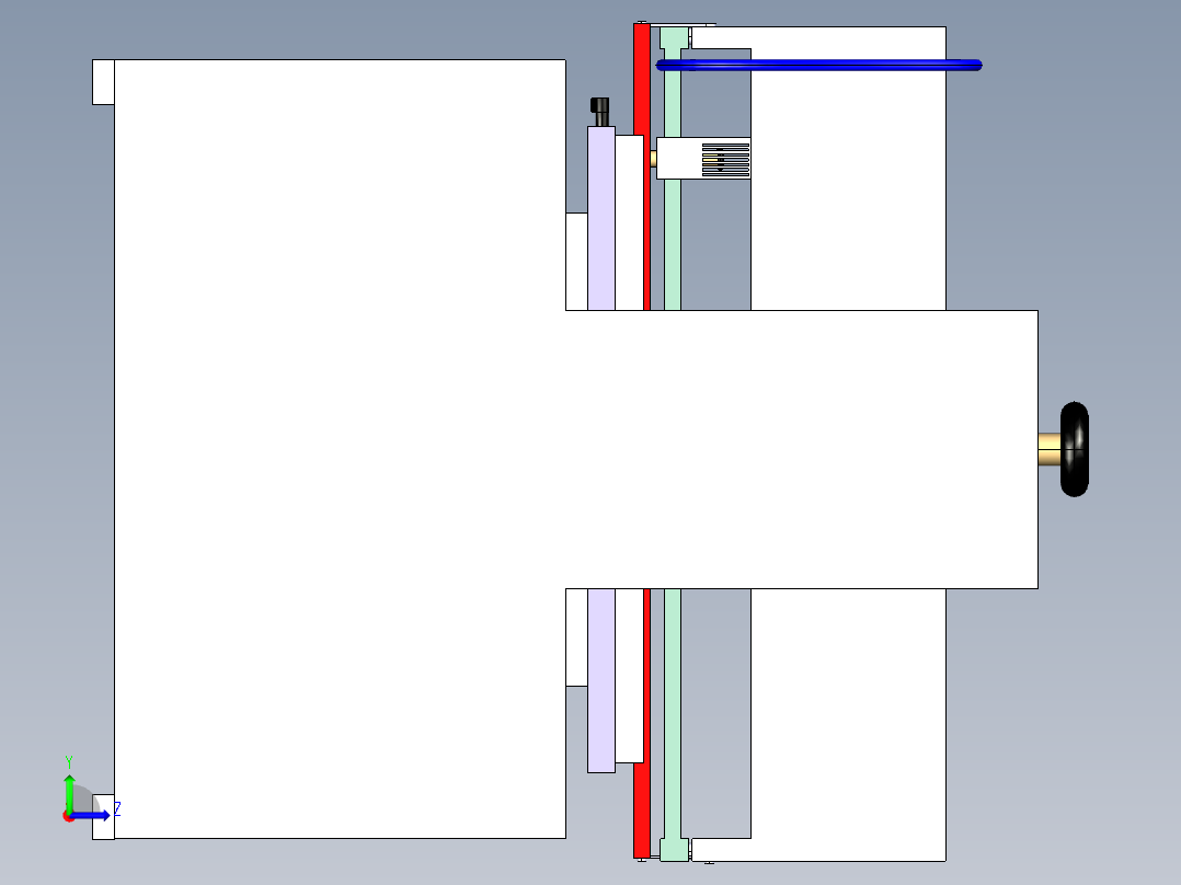 B2004463-1000BE 半自动丝网印刷机左视图