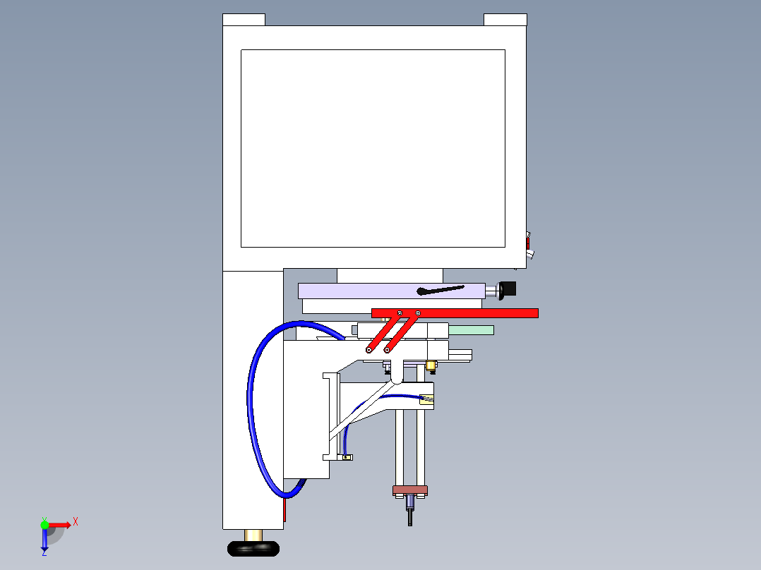 B2004463-1000BE 半自动丝网印刷机俯视图