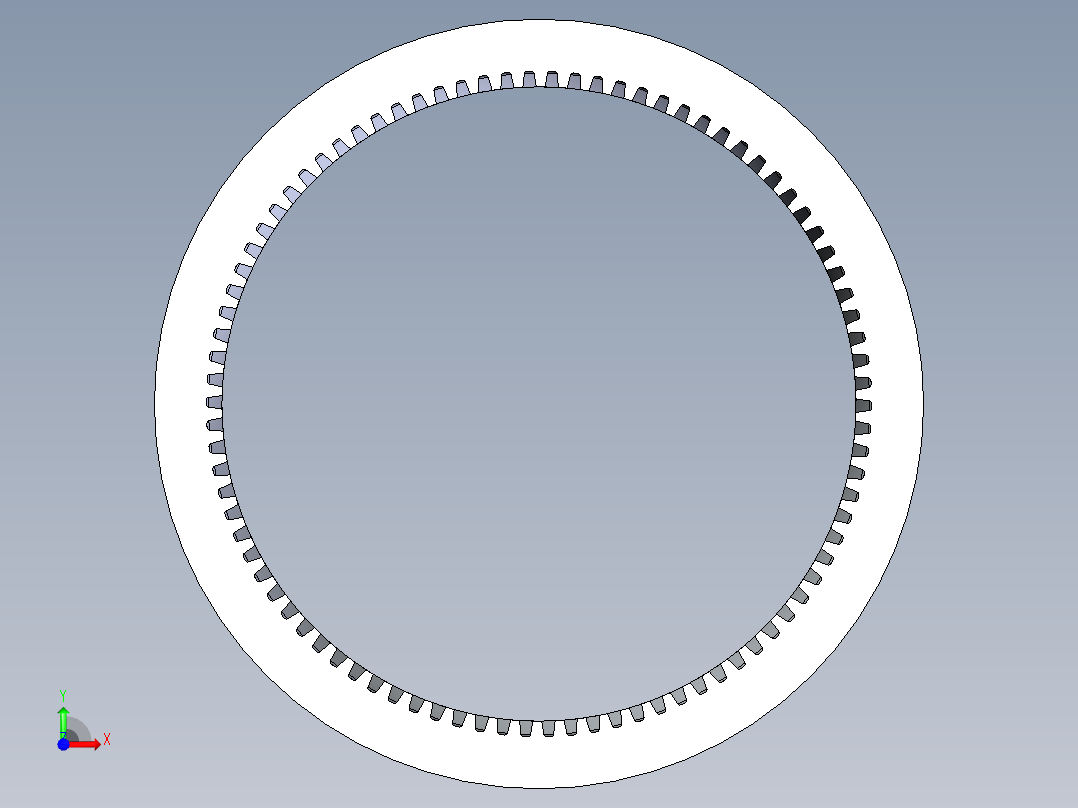 B2005188-斜齿内齿轮前视图