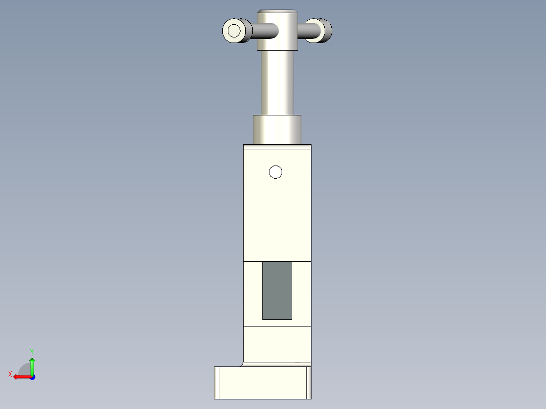 管虎钳机构后视图