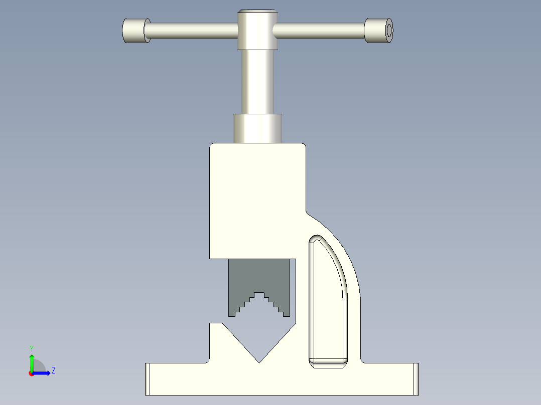 管虎钳机构左视图