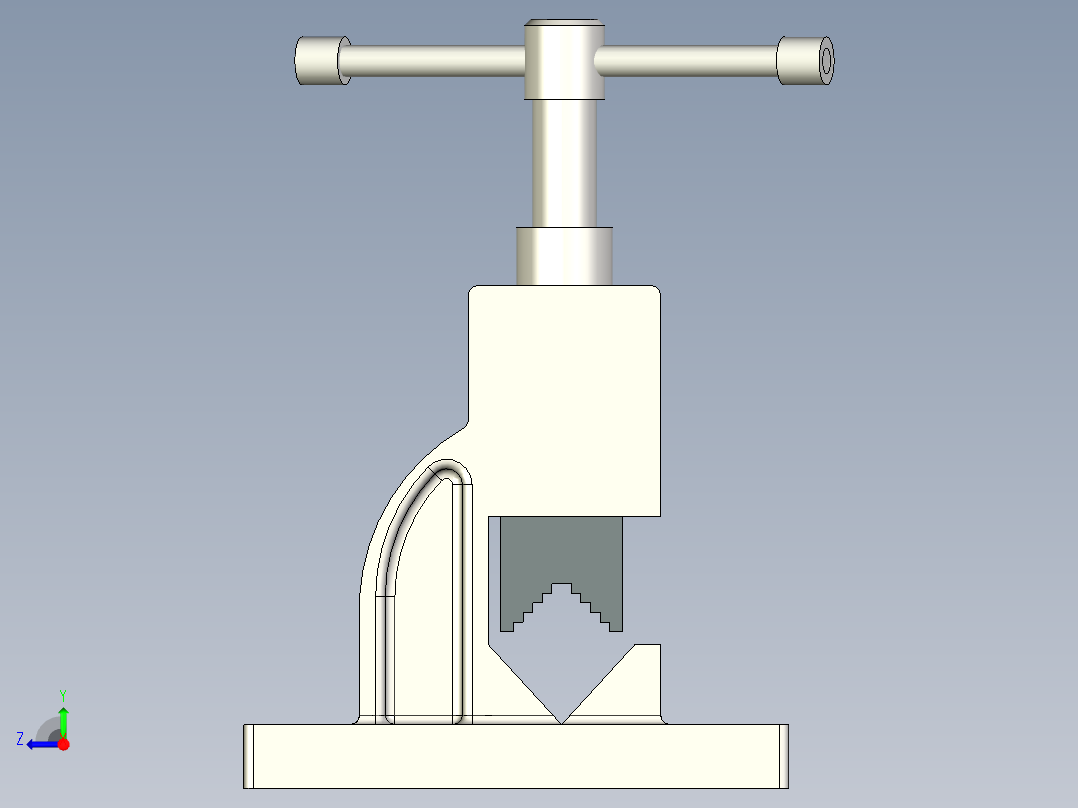 管虎钳机构右视图
