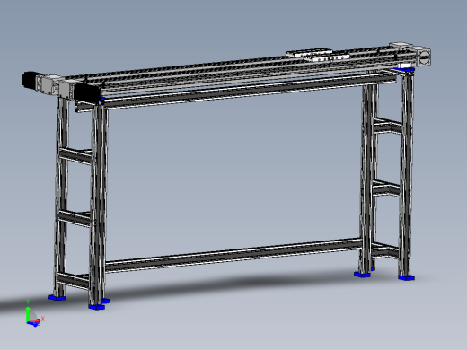 A0003049-无杆执行器的加固结构行程 2000mm