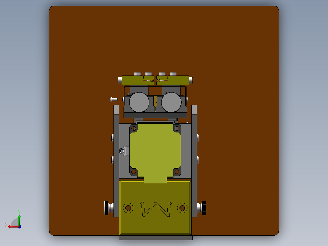 点焊机设计后视图